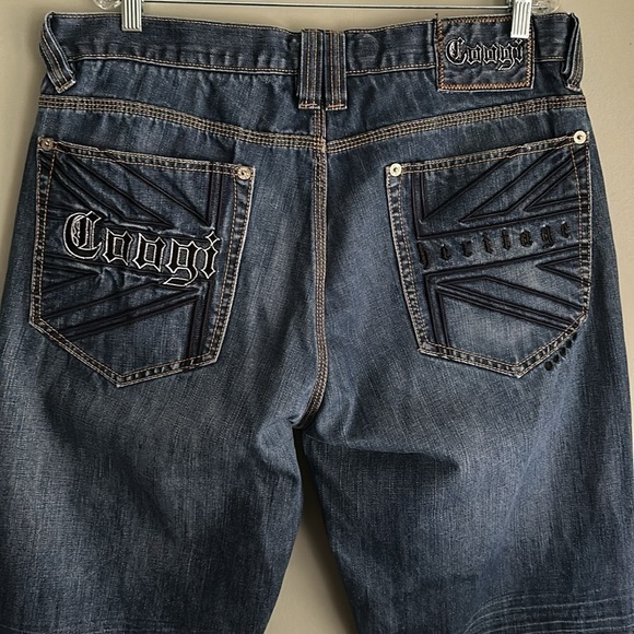 COOGI Jeans Embroidered COOGI Spellout Heritage 5 Pockets W38 L34 Urban Hip Hop - Picture 6 of 16